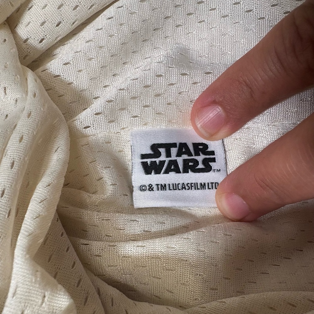 Star Wars Men's Beige Athletic Shorts,embroidered letters,size L - Picture 2 of 10